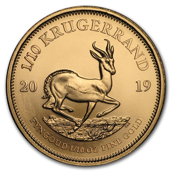 2019 South Africa 1/10 oz Gold Krugerrand 2019 South Africa 1/10 oz Gold Krugerrand